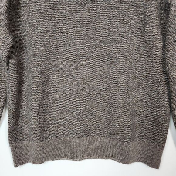 Calvin Klein Sweater Womens M Knit Merino Wool Blend Dark Academia Classic Core - Picture 3 of 9